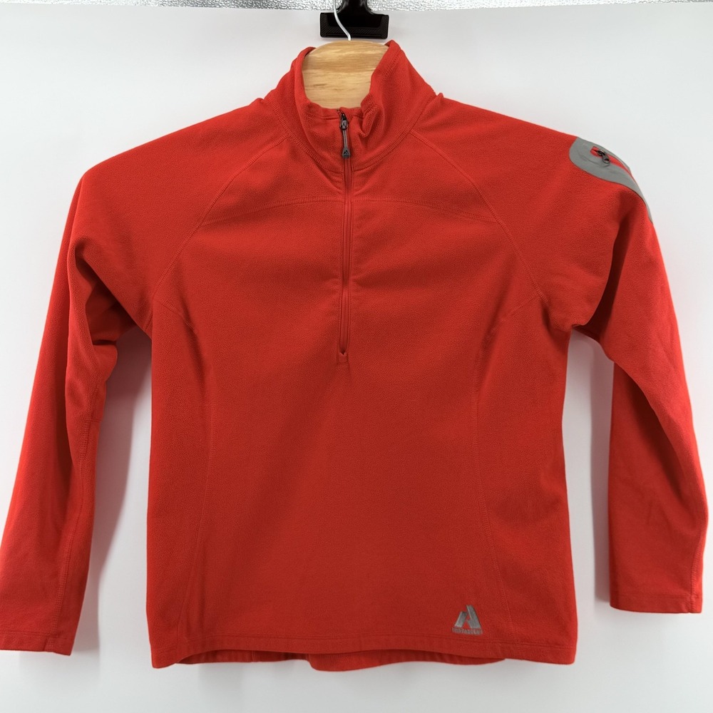 Eddie Bauer First Ascent Pullover Womens Large Fleece Quarter Zip Hiking Outdoor